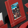 Red Leather Desk Photo Frame